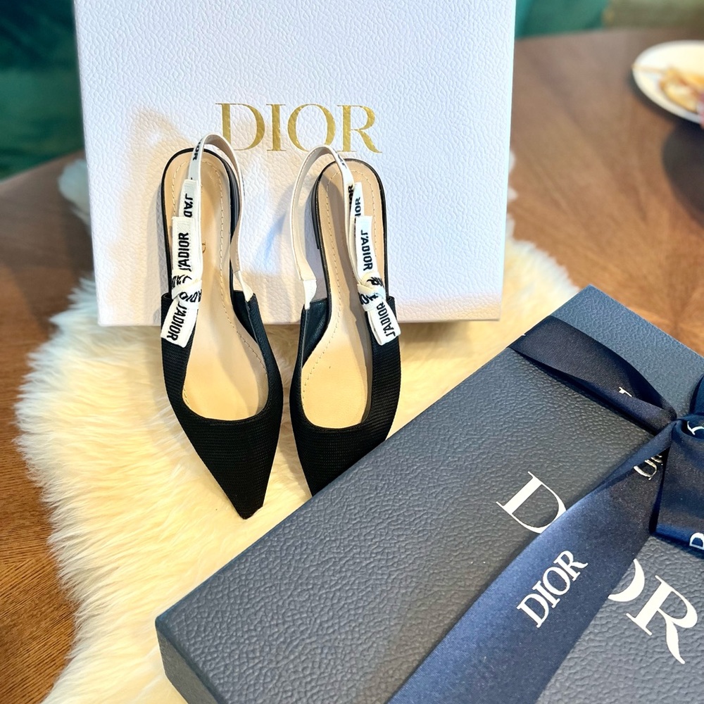 J'ADIOR SLINGBACK BALLERINA FLAT size 37/7